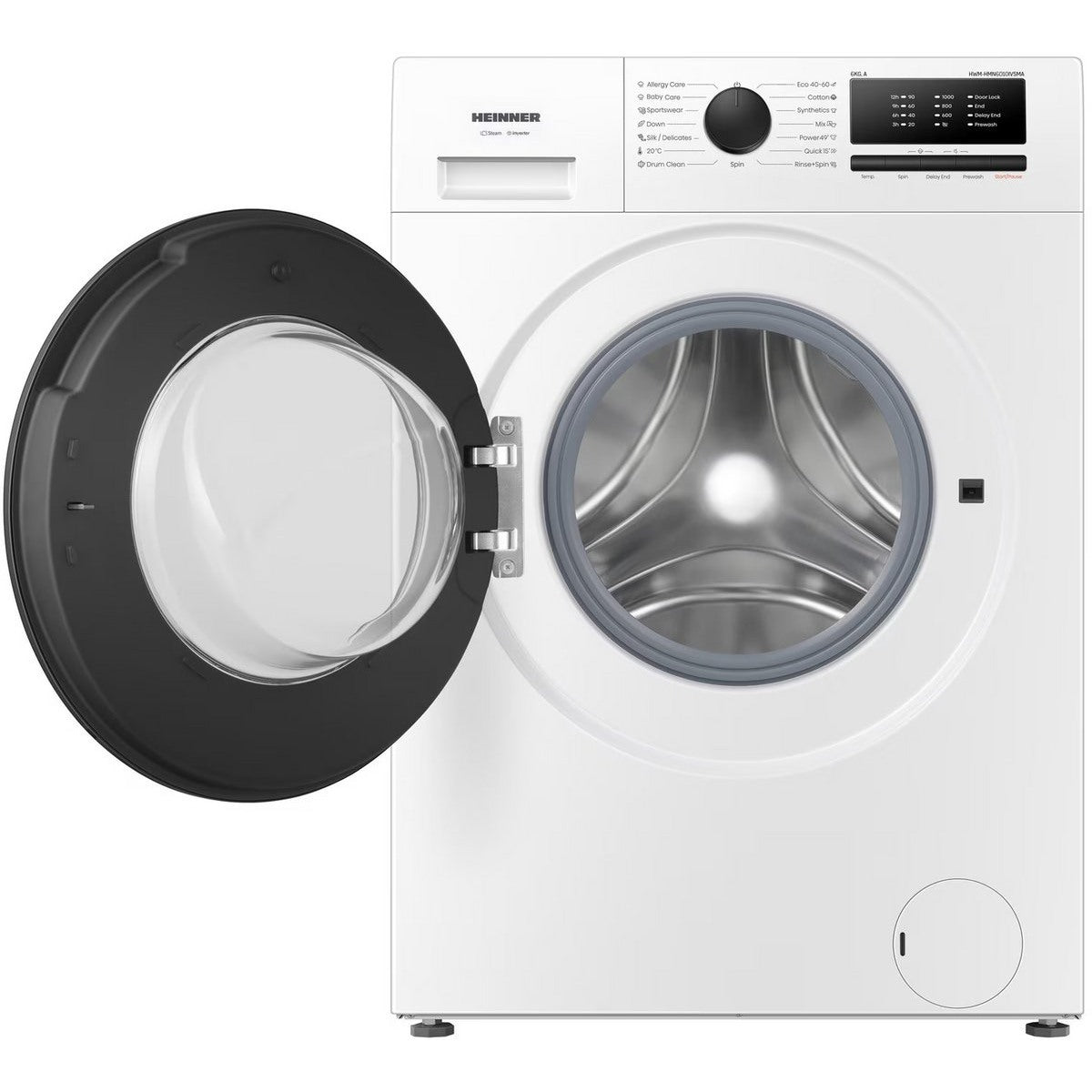 Heinner Waschmaschine HWM-HMN6010IVSMA – 6 kg – 1000 U/min – Energieeffizienzklasse A – Bild 12