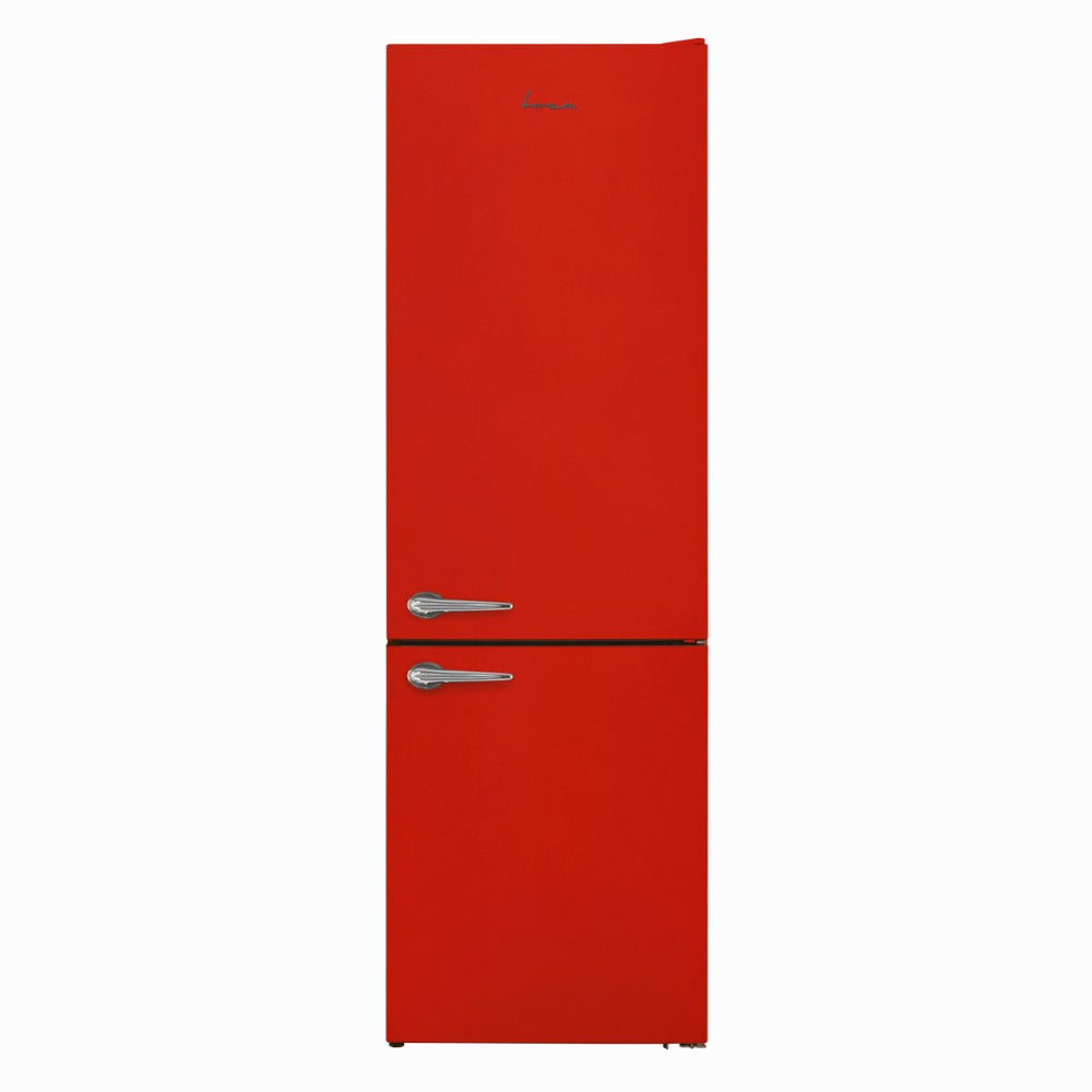 Fram Kühl-Gefrierkombination FC-VRL2681RDE – 268 L – Retro-Design – Rot – Energieeffizienzklasse E – Produktfoto