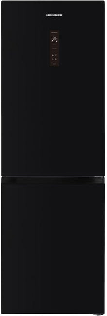Heinner HCNF-HM400DINVGBKE Kühl-Gefrierkombination – 400 Liter – No Frost – Inverter – Energieeffizienzklasse E – schwarzes Glas