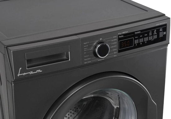Fram FWM-V814T2SD Waschmaschine 8 kg – 1400 U/min – LED-Display – Allergieprogramm – Kindersicherung – Grau – D – Bild 5