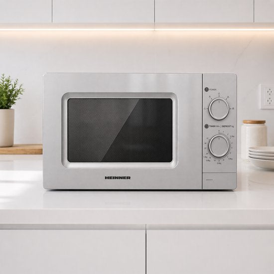 Heinner Mikrowelle HMW-MD20MSL – freistehend – 20 Liter – 700W – Silber – Bild 8