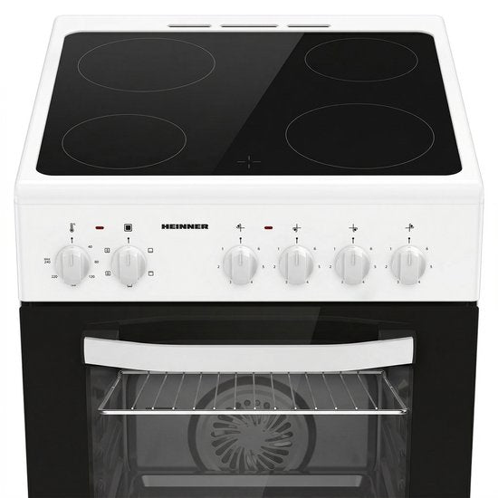 Heinner HFSC-S56E4VWH Keramikkochfeldherd – 50 cm – 4 Kochzonen – Elektrobackofen mit Grill und Umluft – Bild 15
