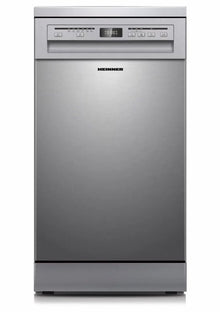 Heinner HDW-FSM45609DXE freistehender Geschirrspüler – 9 Maßgedecke – AquaStop – Energieklasse E – Edelstahl