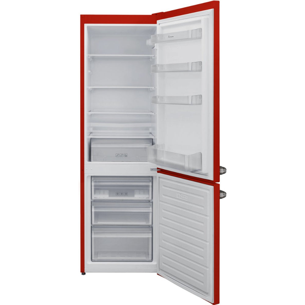 Fram Kühl-Gefrierkombination FC-VRL2681RDE – 268 L – Retro-Design – Rot – Energieeffizienzklasse E – Bild 3