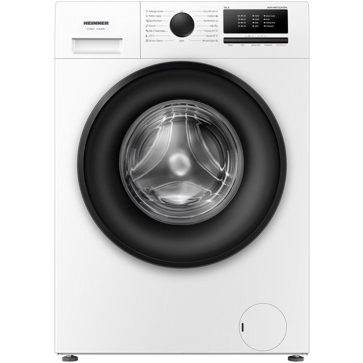 Heinner Waschmaschine HWM-HMN7012IVSMA – 7 kg – Inverter – Energieeffizienzklasse A – Bild 10