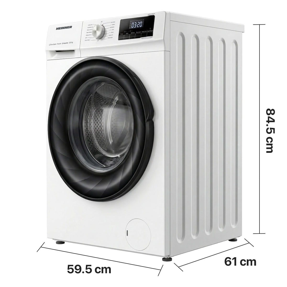 Heinner Waschtrockner HWDM-H10614A – 10/6 kg – 1400 U/min – Energieeffizienzklasse D – Bild 4