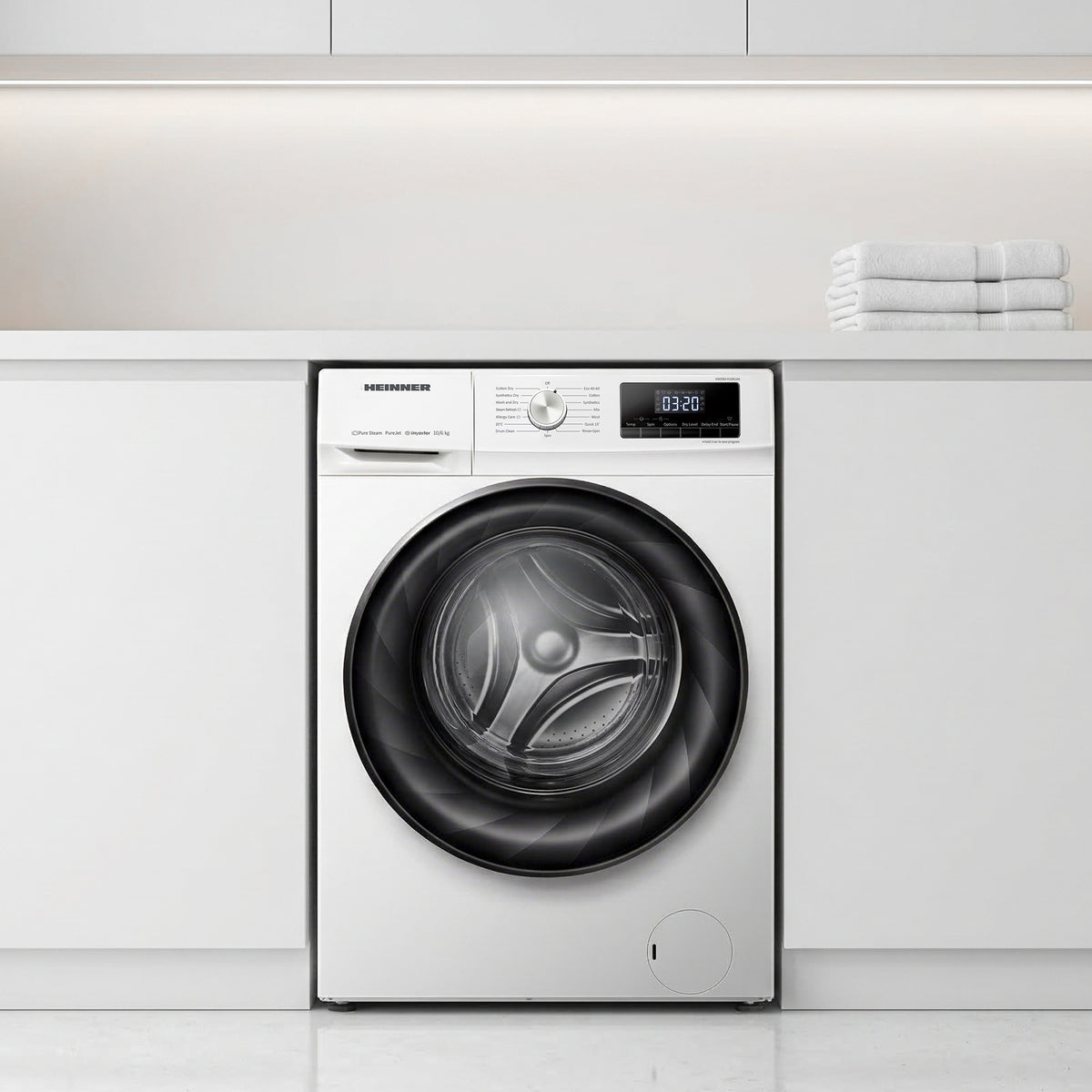 Heinner Waschtrockner HWDM-H10614A – 10/6 kg – 1400 U/min – Energieeffizienzklasse D – Bild 5