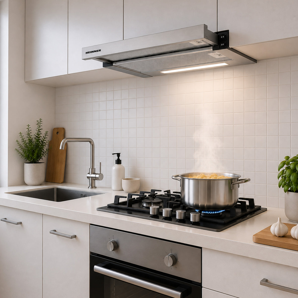Heinner HTCH-440FS Dunstabzugshaube – Energieeffizienzklasse C – Inox – Bild 6