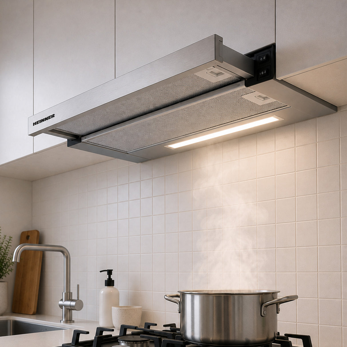 Heinner HTCH-440FS Dunstabzugshaube – Energieeffizienzklasse C – Inox – Bild 9
