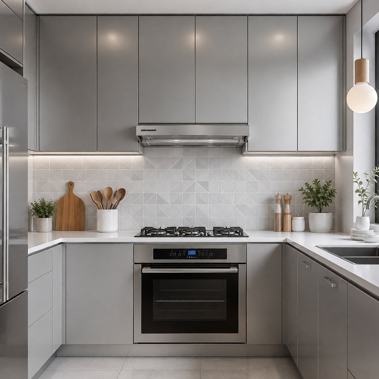 Heinner HTCH-F400IX Dunstabzugshaube – Energieeffizienzklasse B – Inox – Bild 5