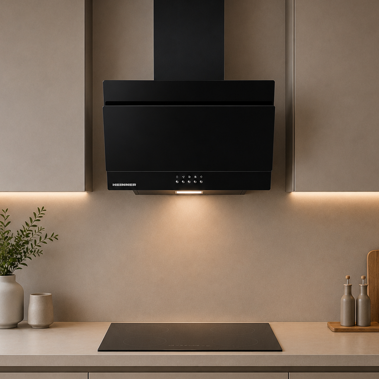 Heinner DCH-350RGBK Dunstabzugshaube Schräghaube – 60 cm – 3 Geschwindigkeiten – schwarz – Bild 5