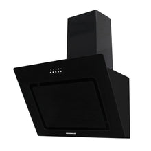Heinner DCH-650RGBK Dunstabzugshaube schräg – 60 cm – 3 Geschwindigkeiten – schwarz