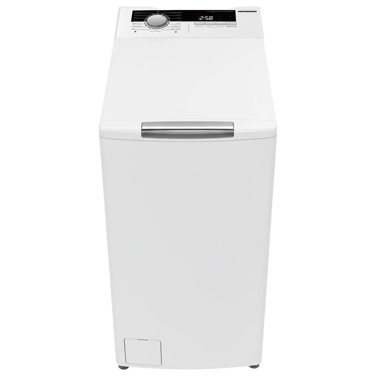 Heinner Waschmaschine HWM-TL8013IVA – Toplader – 8 kg – 1300 U/min – Energieeffizienzklasse A – Produktfoto