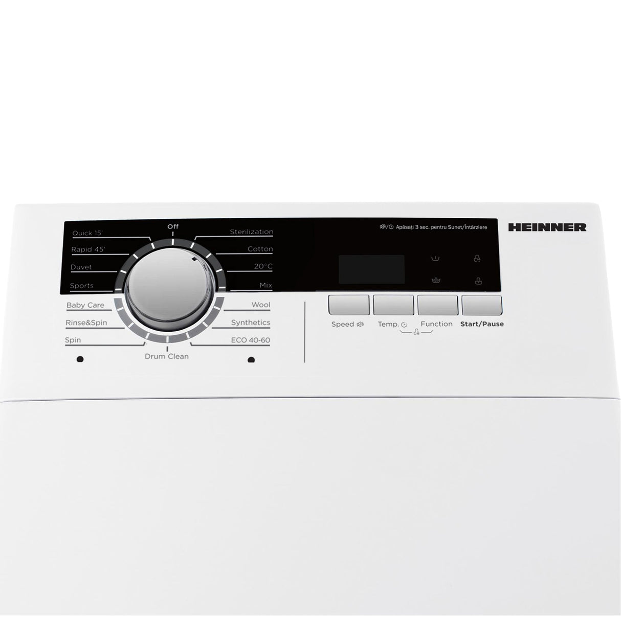 Heinner Waschmaschine HWM-TL8013IVA – Toplader – 8 kg – 1300 U/min – Energieeffizienzklasse A – Bild 4