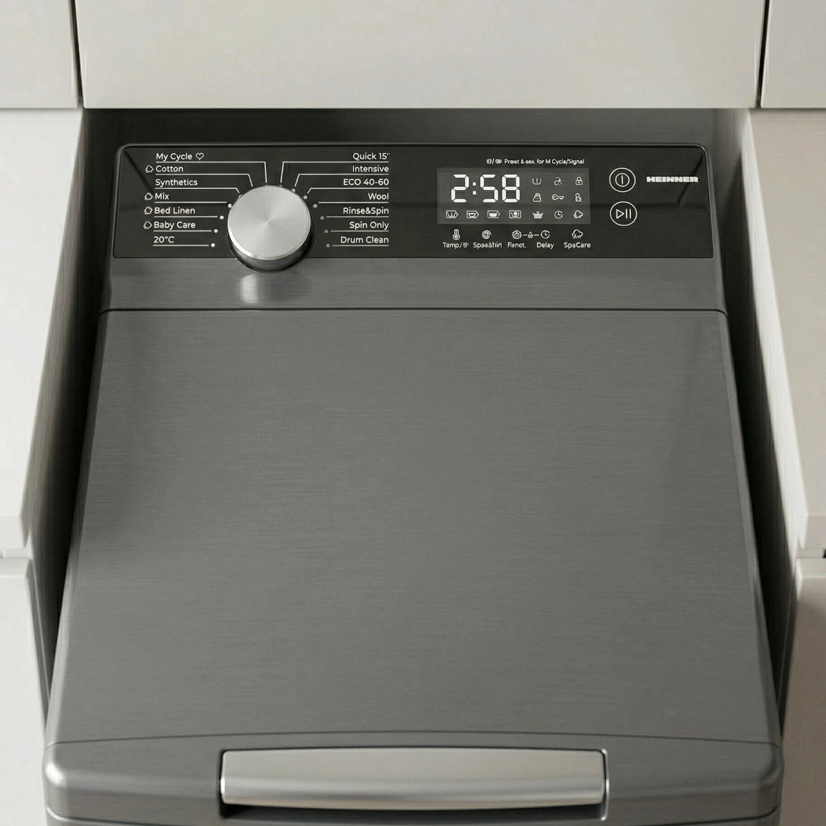 Heinner Waschmaschine HWM-TL8013IVKSA – Toplader – 8 kg – 1300 U/min – Energieeffizienzklasse A – Bild 8