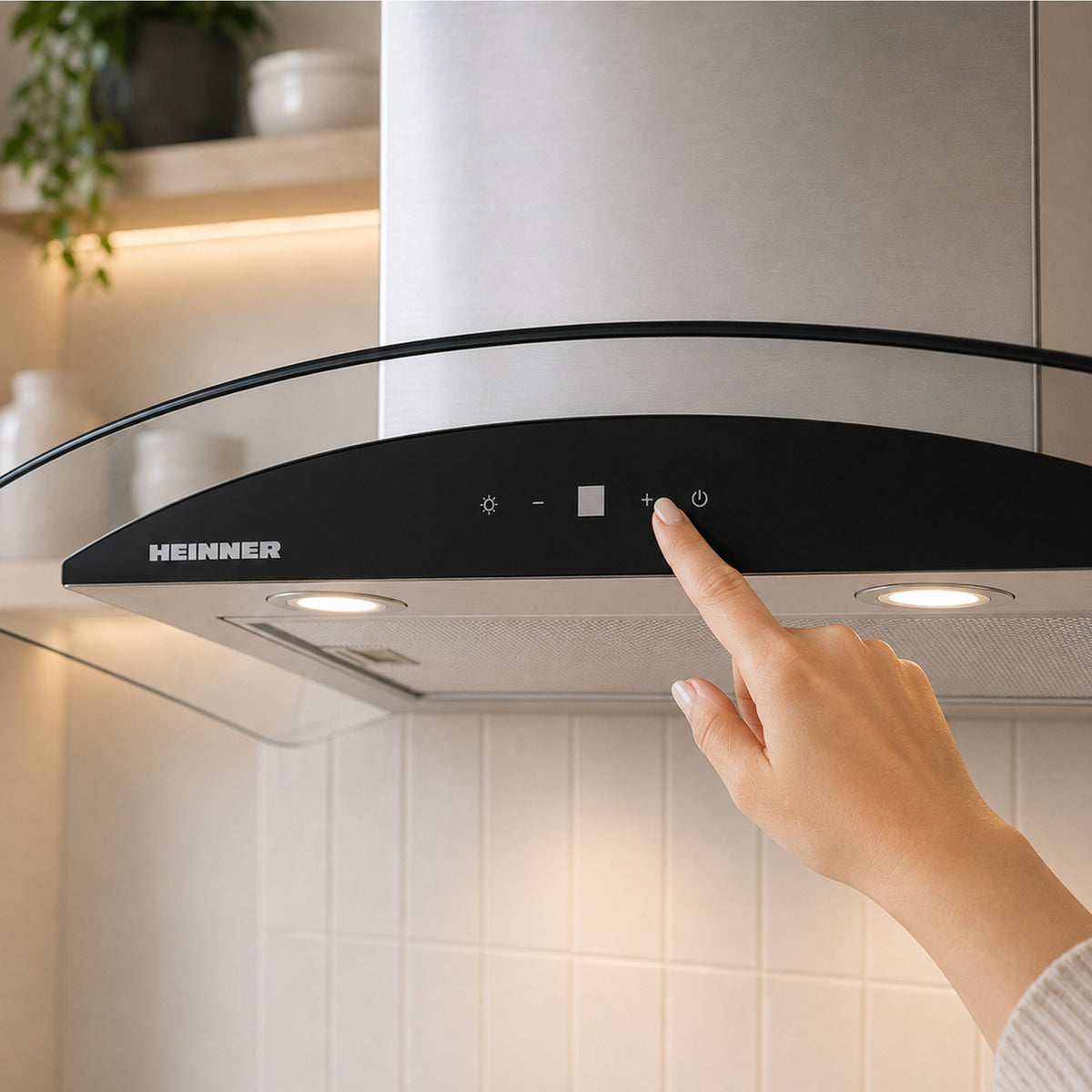 Heinner HDCH-MD650GIX Dunstabzugshaube – Energieeffizienzklasse A+++ – Inox – Bild 7