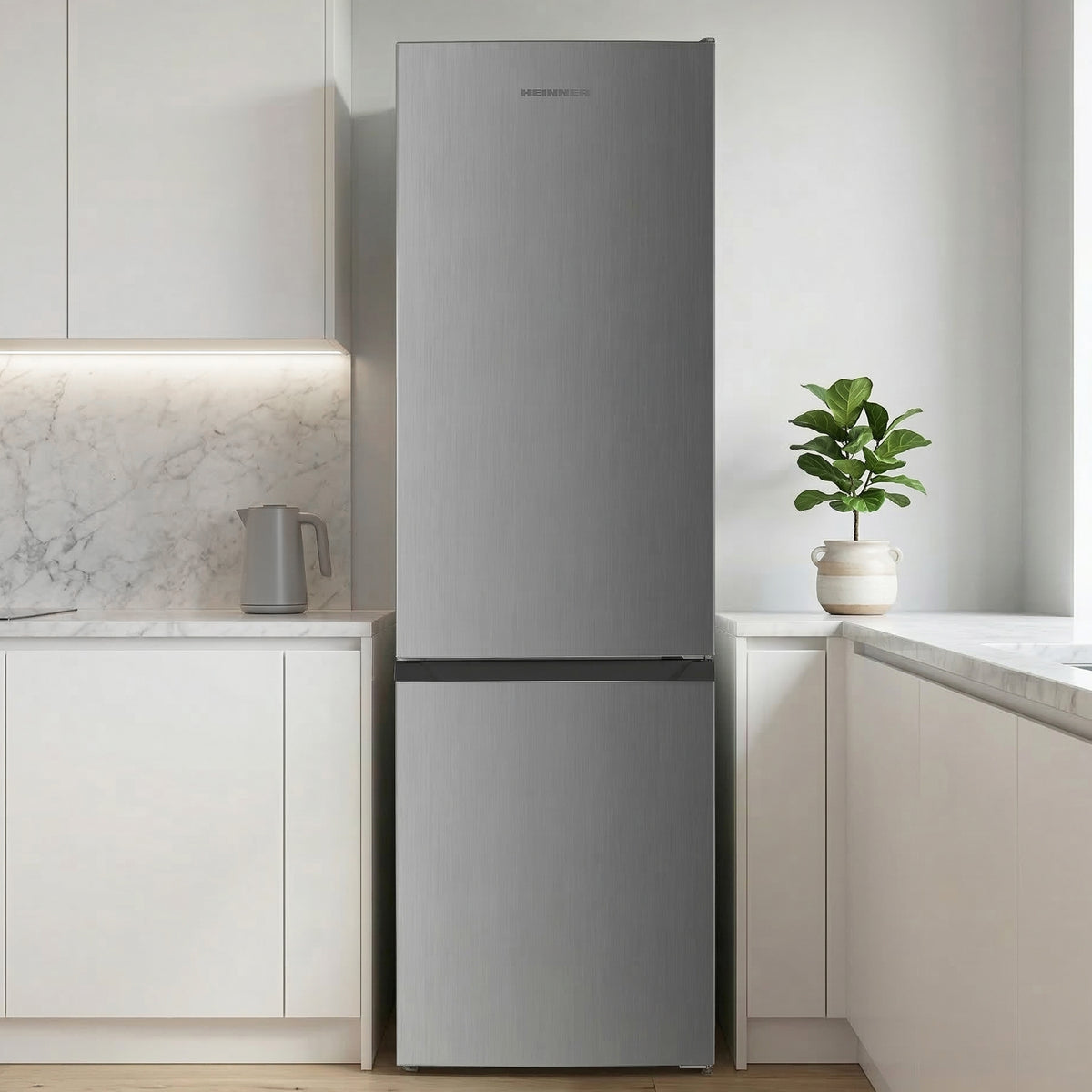 Heinner Kühl-Gefrierkombination HC-HM262XE – 262 Liter – LED-Beleuchtung – Energieeffizienzklasse E – Bild 5
