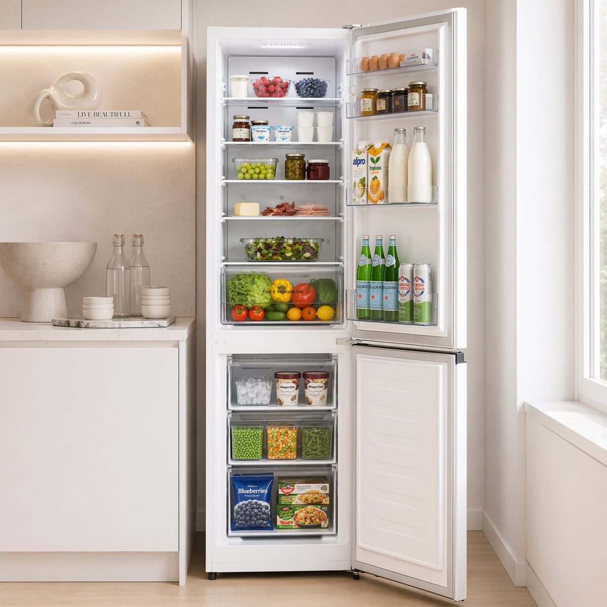 Heinner HCNF-HS255E Kühl-Gefrierkombination – 255 Liter – Full No Frost – Energieeffizienzklasse E – Bild 8