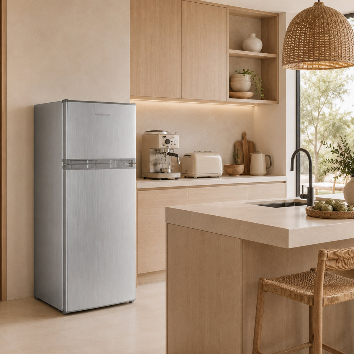 Heinner Kühl-Gefrierkombination HF-H2206SE – 206 Liter – Energieeffizienzklasse E – Bild 6