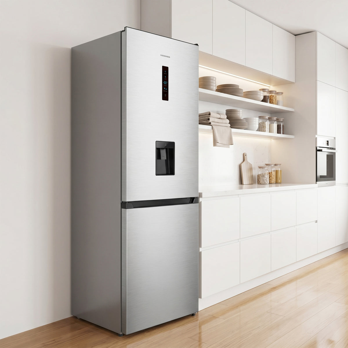 Heinner HCNF-HS304XWDE Kühl-Gefrierkombination – 304 L – Full No Frost – Wasserspender – Energieeffizienzklasse E – Bild 7