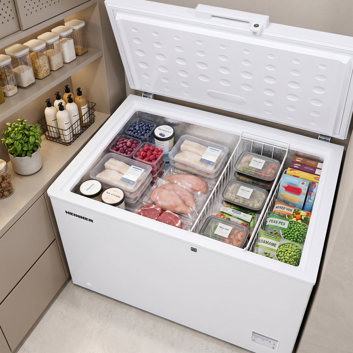 Heinner Gefriertruhe HCF-246CNHE++ – 246 Liter – umwandelbar – Inverter-Kompressor – Bild 8