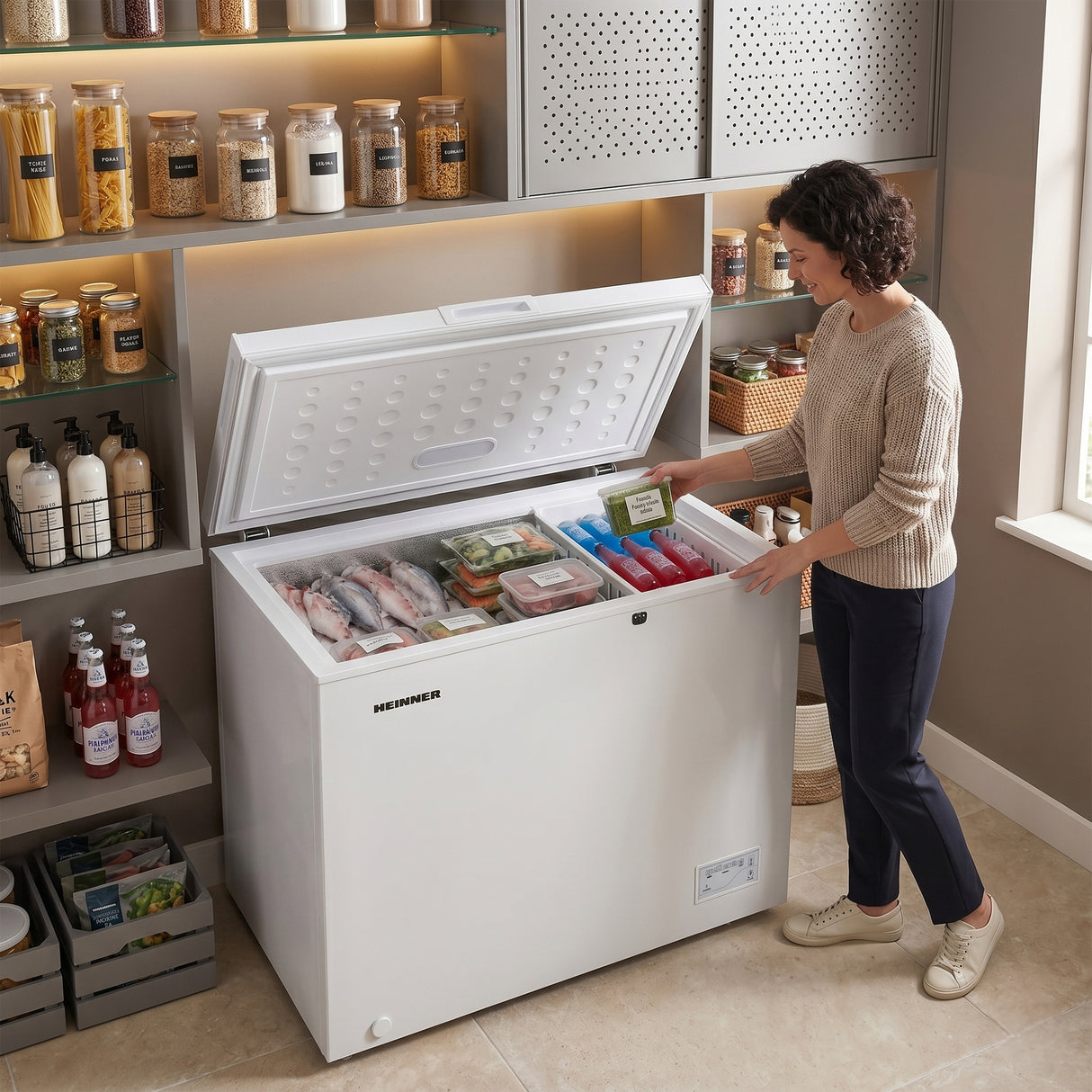 Heinner Gefriertruhe HCF-246CNHE++ – 246 Liter – umwandelbar – Inverter-Kompressor – Bild 9