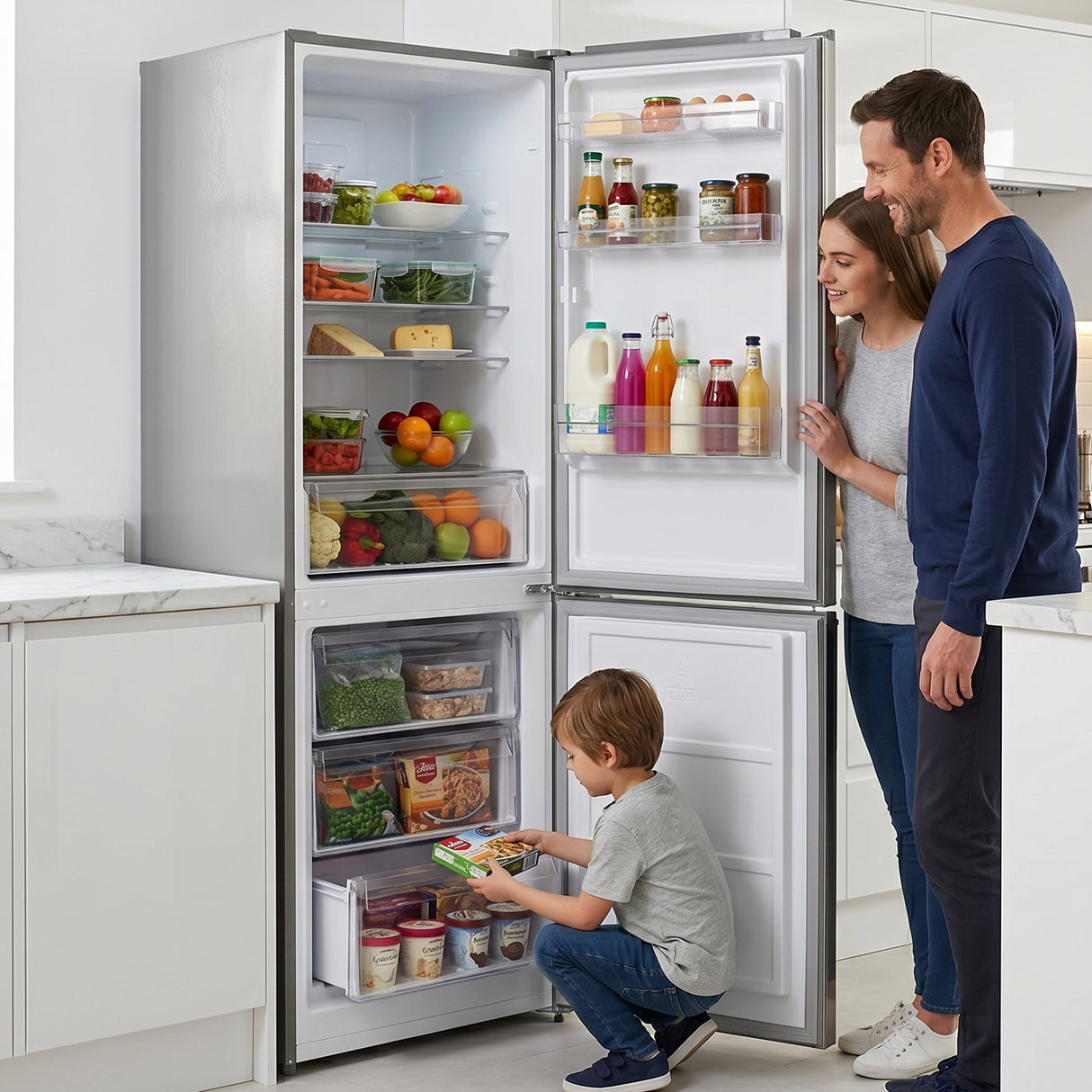 Heinner Kühl-Gefrierkombination HCNF-HM293XE – 293 Liter – No Frost – Energieeffizienzklasse E – Bild 10