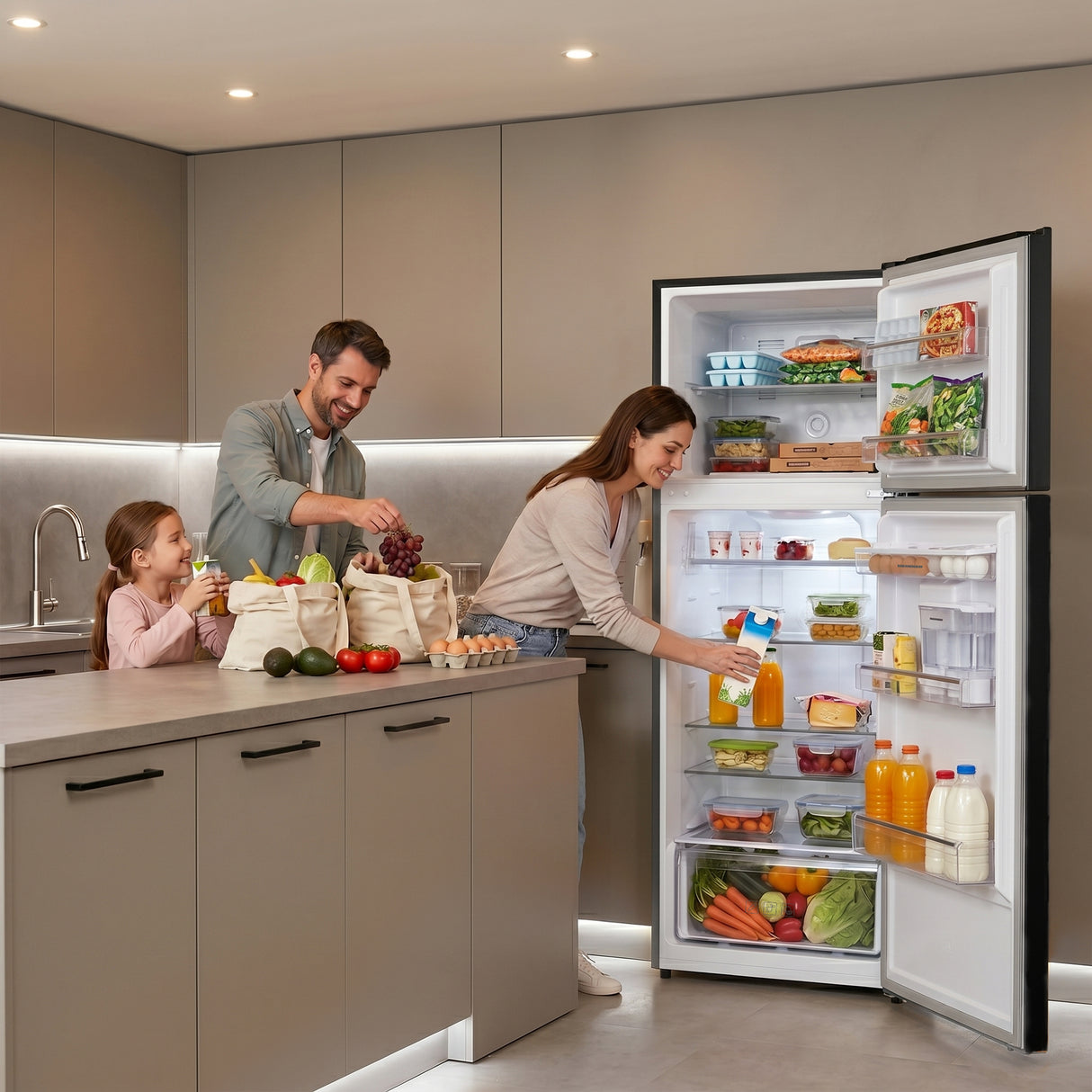 Heinner Kühl-Gefrierkombination HF-HM413NFDXWDE – 413 Liter – No Frost – Energieeffizienzklasse E – Bild 12