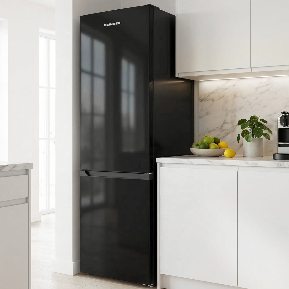 Heinner Kühl-Gefrierkombination HC-HM262BKE++ – 262L, LED-Beleuchtung und Energieeffizienzklasse A++ – Bild 6