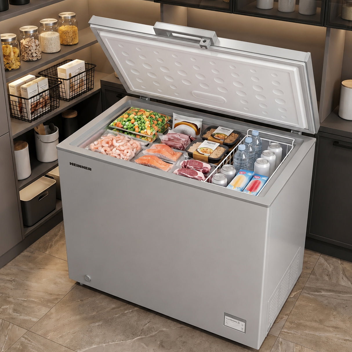 Heinner Gefriertruhe HCF-HM226CSE 246 Liter – Convertible – Inverter – Energieeffizienzklasse E – Bild 7