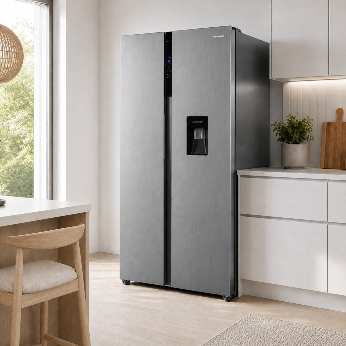 Heinner Amerikanischer Kühlschrank HSBS-H439NFXWDE – 439L – Wasserspender – No-Frost – Energieeffizienzklasse E – Bild 5