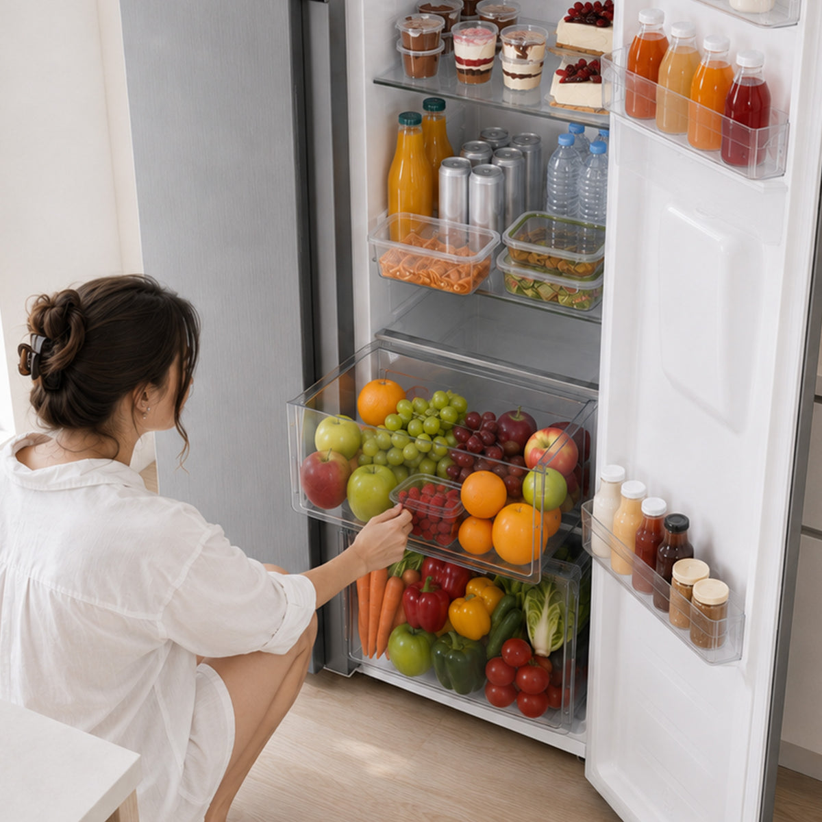 Heinner Amerikanischer Kühlschrank HSBS-H439NFXWDE – 439L – Wasserspender – No-Frost – Energieeffizienzklasse E – Bild 9