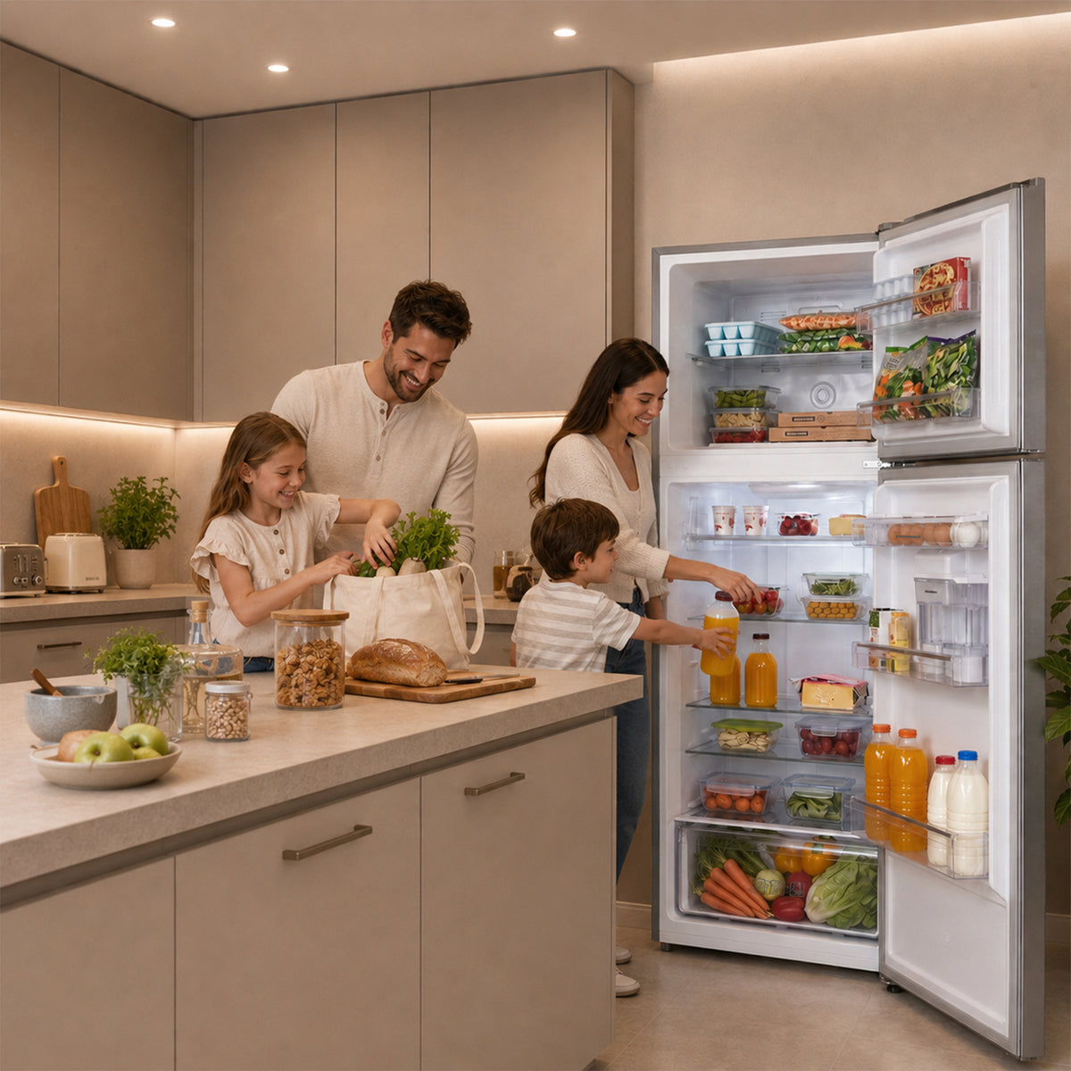 Heinner Kühl-Gefrierkombination HF-HM415NFSE – 415 Liter – Full No Frost – Inverter Kompressor – Bild 12