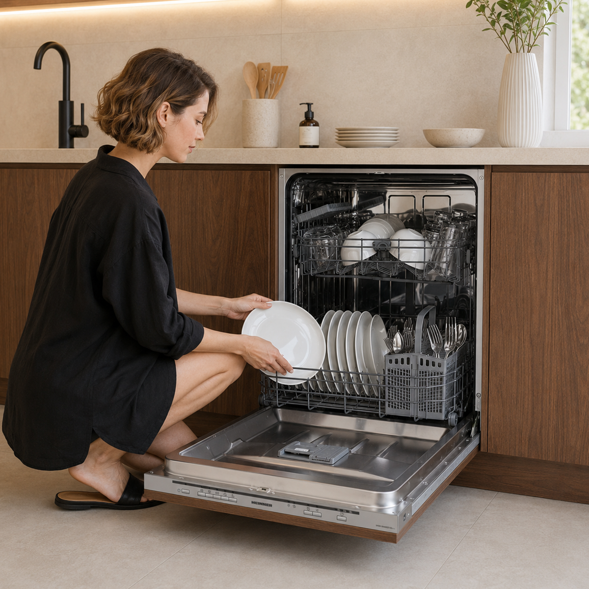 Heinner Einbaugeschirrspüler HDW-BIM60514E – 60 cm – 14 Maßgedecke – Energieeffizienzklasse E – AquaStop – Bild 6