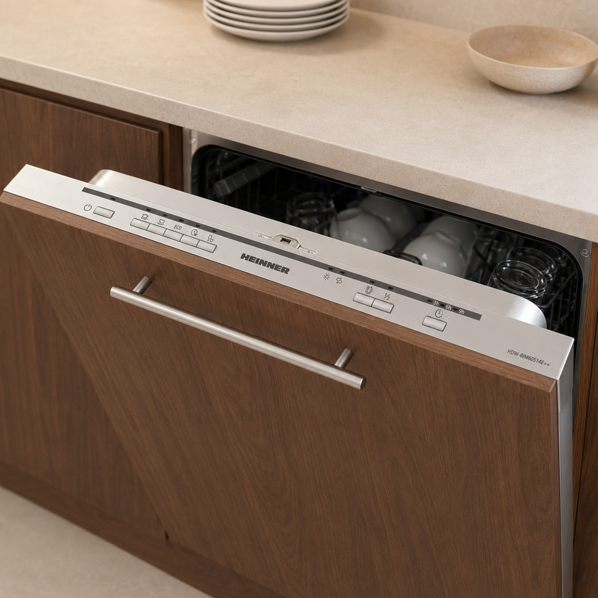 Heinner Einbaugeschirrspüler HDW-BIM60514E – 60 cm – 14 Maßgedecke – Energieeffizienzklasse E – AquaStop – Bild 9
