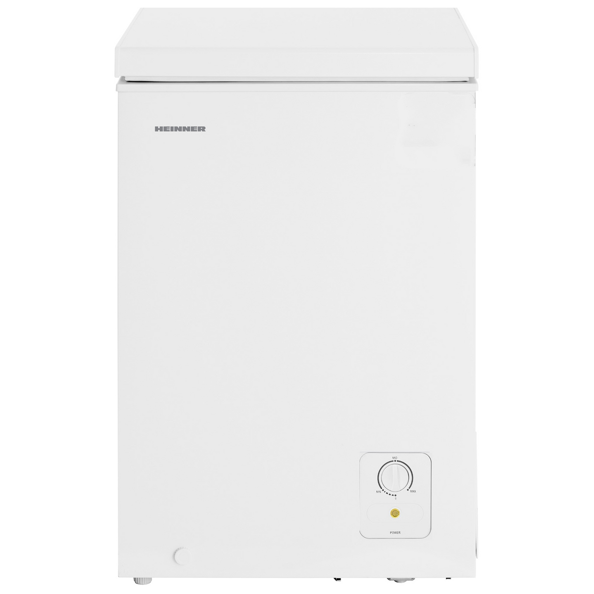 Heinner Gefriertruhe HCF-HS95E – 95 Liter – mechanische Steuerung – Energieeffizienzklasse E – Produktfoto