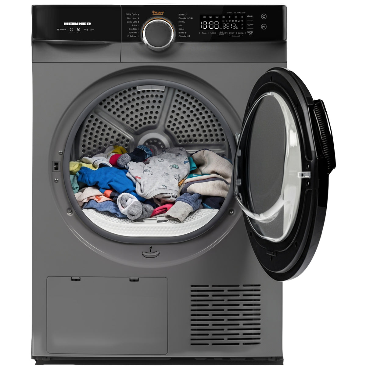 Heinner Wärmepumpentrockner HHPD-M9K3S – 9 kg – Energieeffizienzklasse C – Anwendungsbild 1