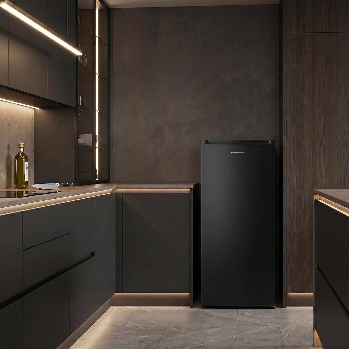 Heinner Gefrierschrank HFF-HM168BKE++ – 168 Liter – Schwarz – Energieeffizienzklasse E – Bild 5