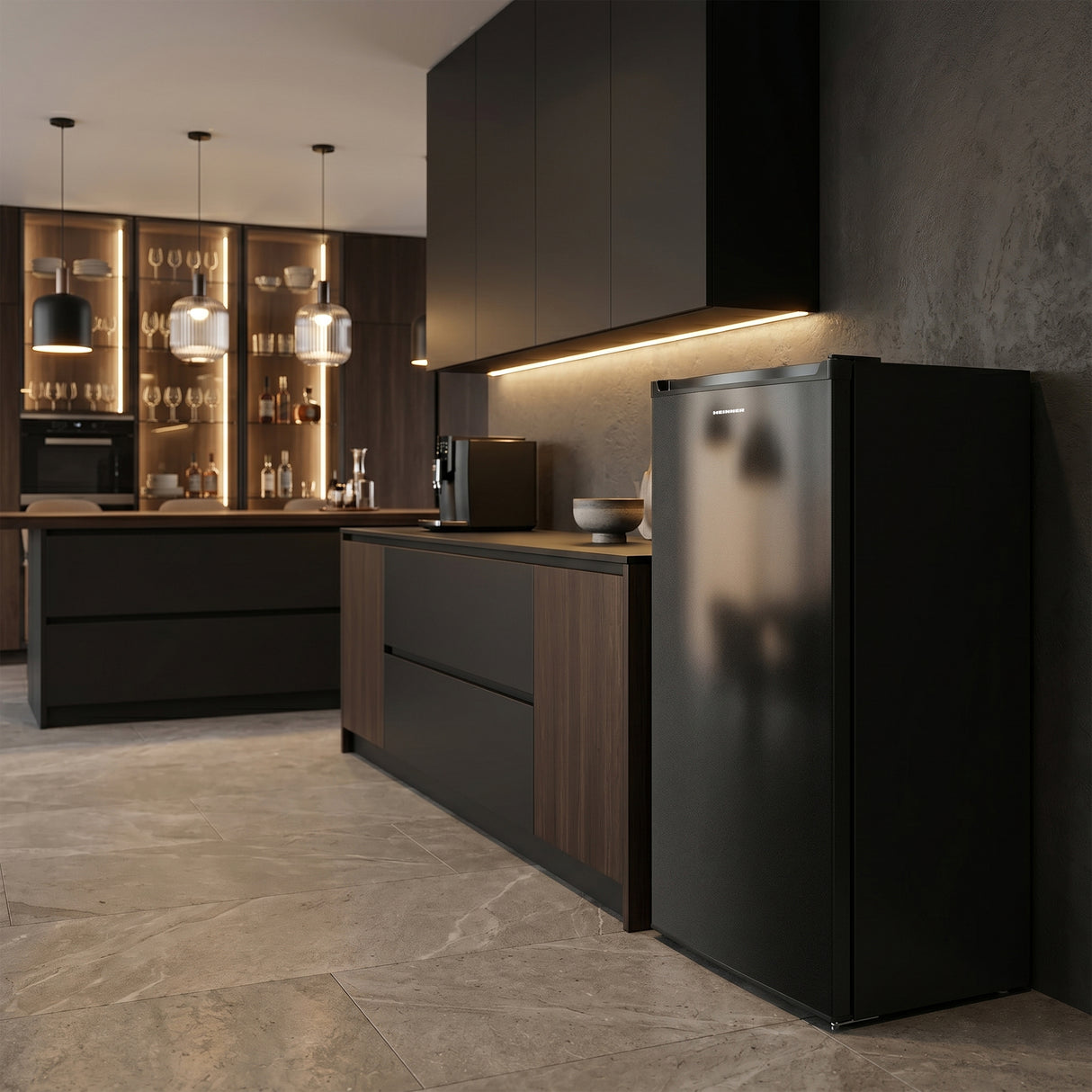 Heinner Gefrierschrank HFF-HM168BKE++ – 168 Liter – Schwarz – Energieeffizienzklasse E – Bild 6