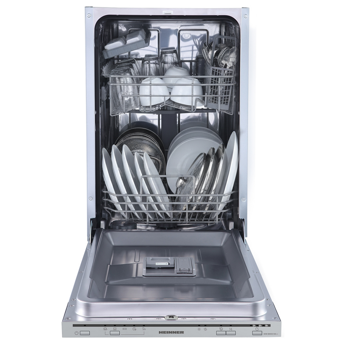 Heinner HDW-BIM45510E Einbaugeschirrspüler – 10 Maßgedecke – AquaStop – Energieeffizienzklasse E – Bild 3