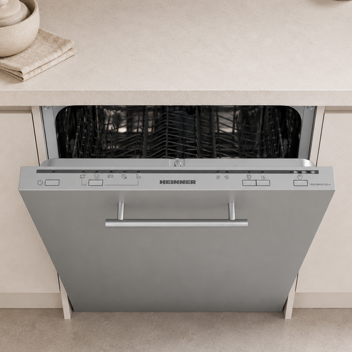 Heinner HDW-BIM45510E Einbaugeschirrspüler – 10 Maßgedecke – AquaStop – Energieeffizienzklasse E – Bild 6