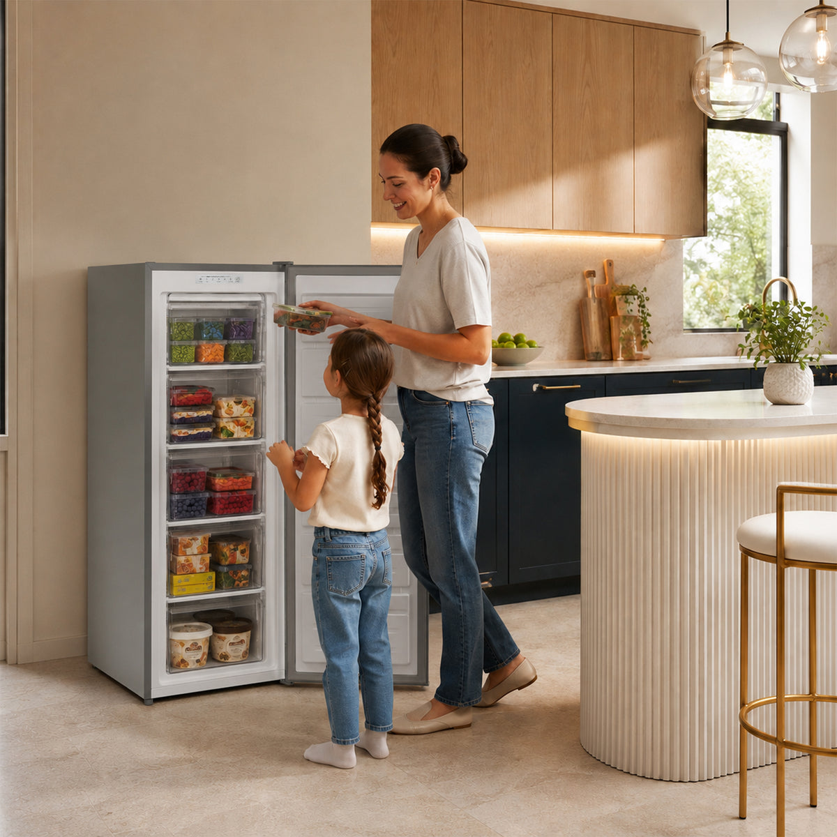 Heinner Gefrierschrank HFF-HM168XE – 168 Liter – SuperGefrierfunktion – Energieeffizienzklasse E – Bild 8