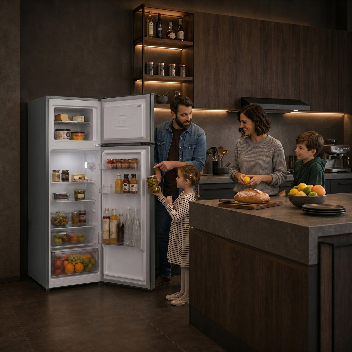 Heinner HF-HM2206INVXD Kühl-Gefrierkombination – 206 Liter – Inverter-Kompressor – Bild 9