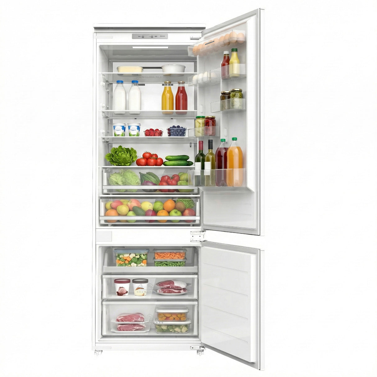 Heinner HCNF-BIM403INVD Einbau-Kühl-Gefrierkombination – 403 Liter – No Frost – Inverter-Kompressor – Bild 2