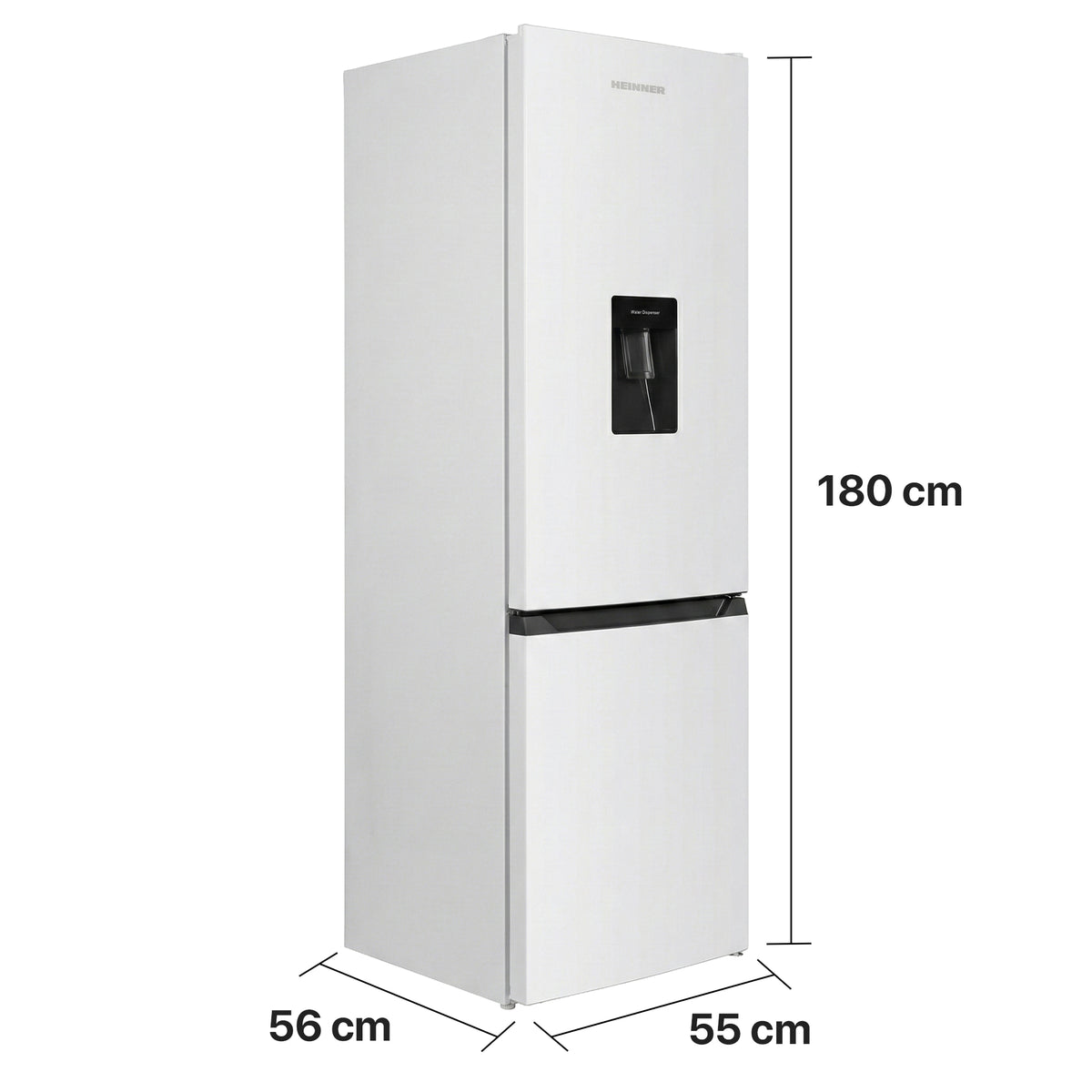 Heinner HC‑HM260INVWDD Kühl-Gefrierkombination 260 L – Wasserspender – Bild 4