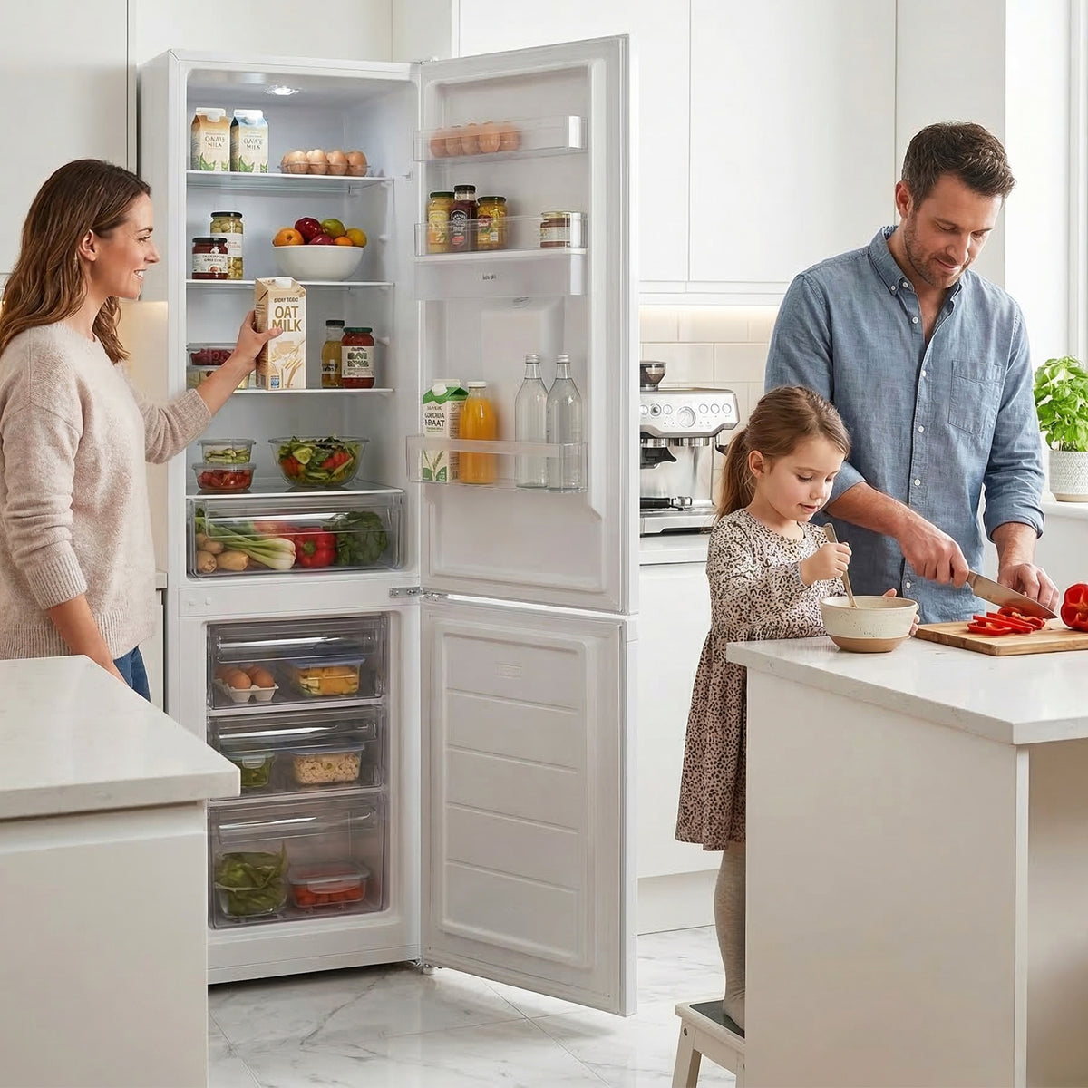 Heinner HC‑HM260INVWDD Kühl-Gefrierkombination 260 L – Wasserspender – Bild 10