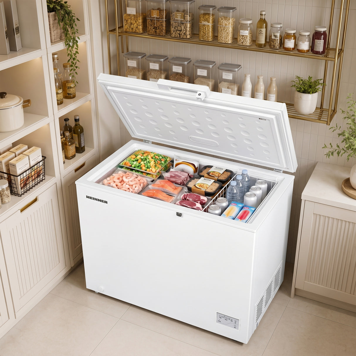 Heinner Gefriertruhe HCF-HM246INVCD – 246 Liter – umwandelbar – Energieeffizienzklasse D – Bild 7