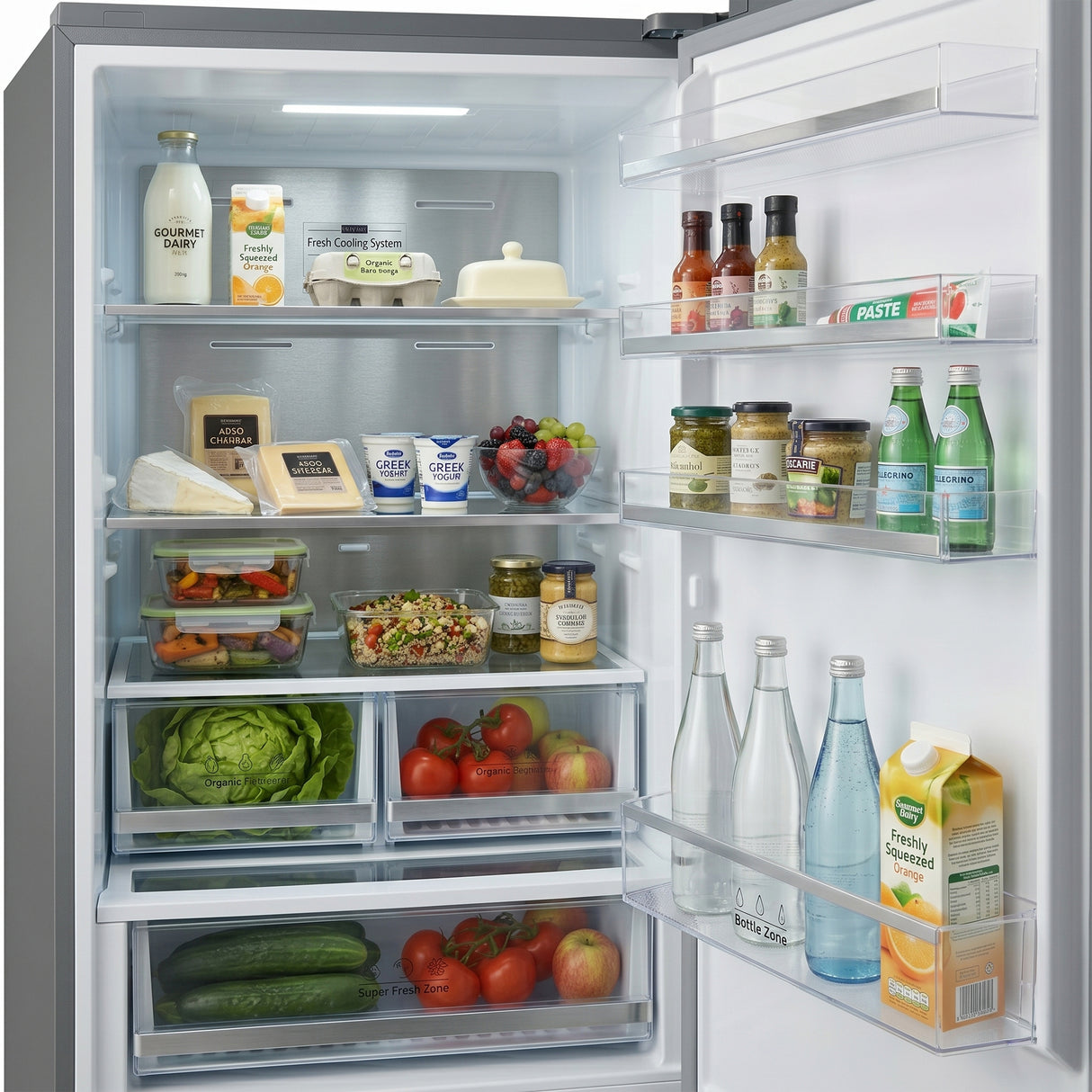 Heinner Kühl-Gefrierkombination HCNF-M435INVHXE – 435 Liter – No Frost – Energieeffizienzklasse E – Bild 8
