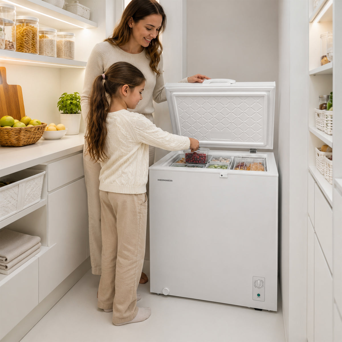Heinner Gefriertruhe HCF-M198INVCE – 198 Liter – umrüstbar – Inverter-Motor – Energieeffizienzklasse E – Bild 9