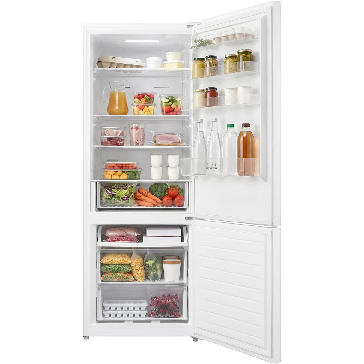Heinner Kühl-Gefrierkombination HCNF-M435INVE – 435 Liter – weiß – Energieeffizienzklasse E – Bild 2
